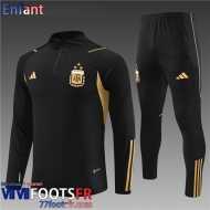 KIT: Survetement de Foot + Pantalon Argentine noir Enfant 2023 2024 TK649