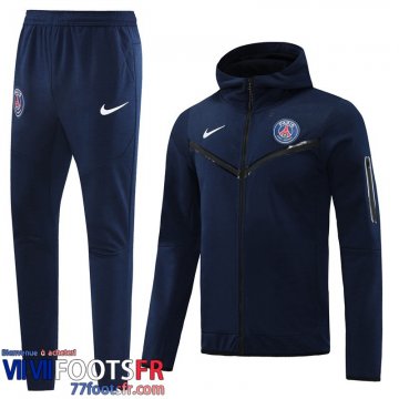 Veste Foot - Sweat A Capuche PSG bleu Homme 2022 2023 JK553