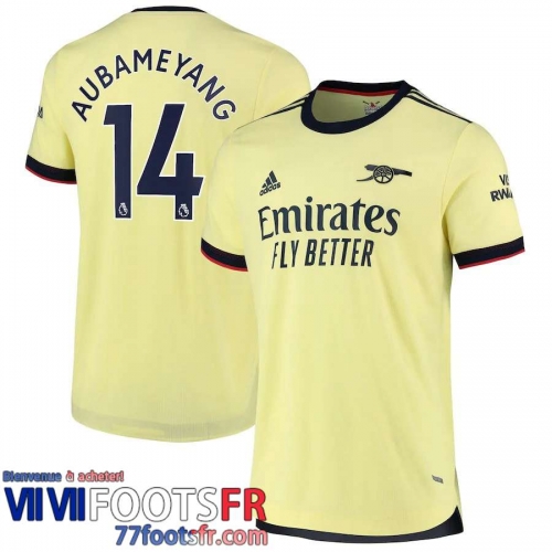 Maillot De Foot Arsenal Extérieur Homme 21 22 # Aubameyang 14