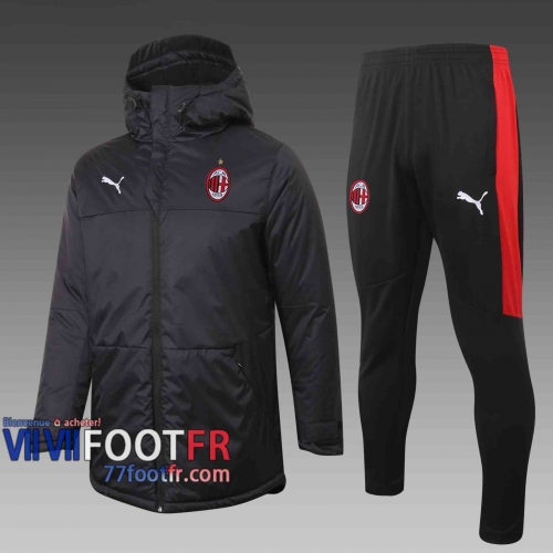 77footfr Veste - Doudoune Foot AC Milan noir 2020 2021 C39