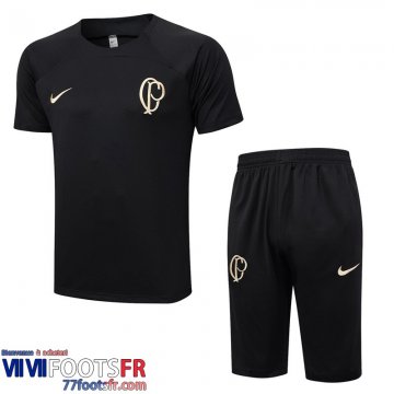 Survetement T Shirt Corinthians noir Homme 2023 2024 TG758