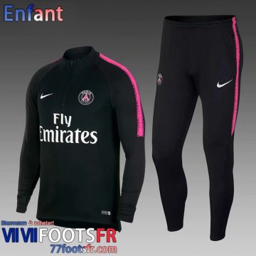 Survetement de Foot PSG noir Enfant 2018 2019 TK287