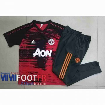 77footfr Manchester United Polo foot Tampographie rouge 20-21 C581