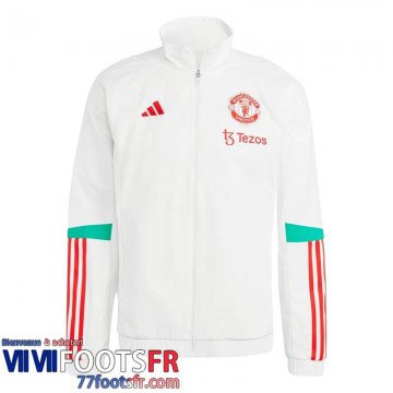 Coupe Vent Manchester United Blanc Homme 2023 2024 WK564