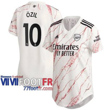 77footfr Arsenal Maillot de foot Özil #10 Exterieur Femme 20-21