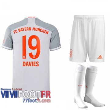 Maillot de foot Bayern Munich Alphonso Davies #19 Exterieur Enfant 2020 2021