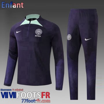 Survetement de Foot Inter Milan bleu Enfant 2022 2023 TK526