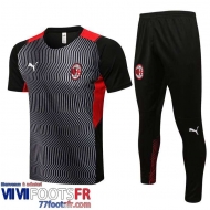 T-Shirt AC Milan noir blanc Homme 2021 2022 PL176