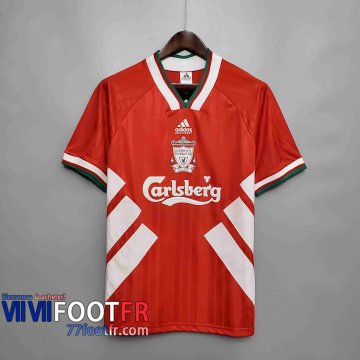 77footfr Retro Maillots foot 93 95 Liverpool Domicile