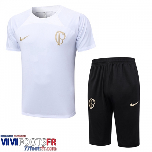 Survetement T Shirt Corinthians Blanc Homme 2023 2024 TG759