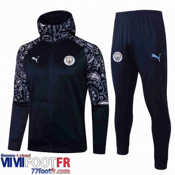 Veste Foot - Sweat a Capuche Manchester City saphir 21-22 JK30