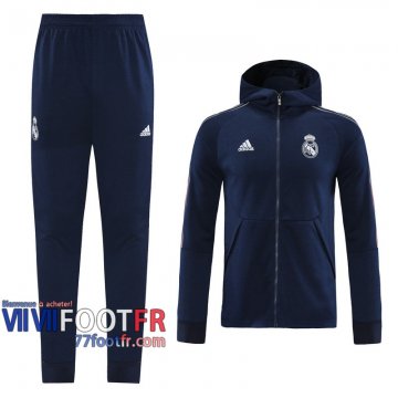 77footfr Veste Foot - Sweat a Capuche Real Madrid Bleu foncE - Sangles 2020 2021 J143