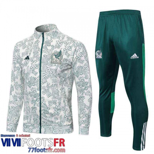 Veste Foot Mexique Blanc Homme 2022 2023 JK657