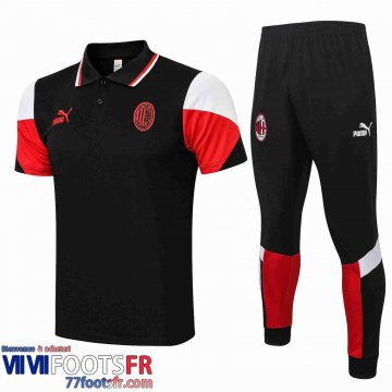 Polo foot AC Milan Homme noir 2021 2022 PL110