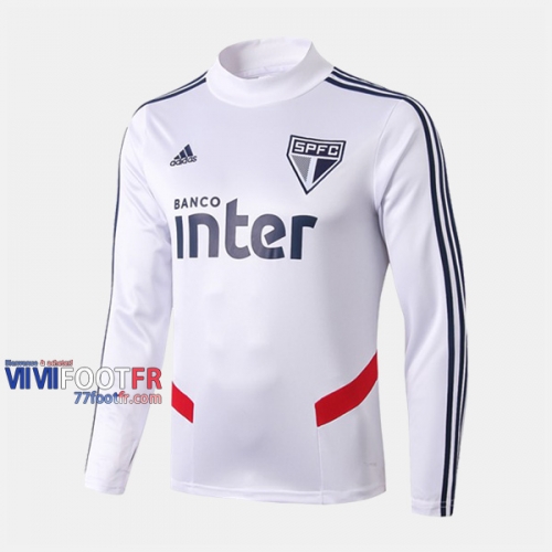 Nouveaux Replica Sweatshirt Foot Sao Paulo FC Blanc 2019-2020