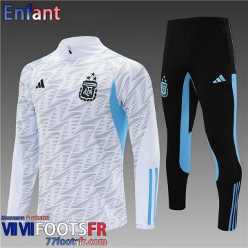 Survetement de Foot Argentine Blanc Enfant 2023 2024 C45