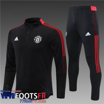 Survetement de Foot Manchester United le noir Enfant 21 22 TK143