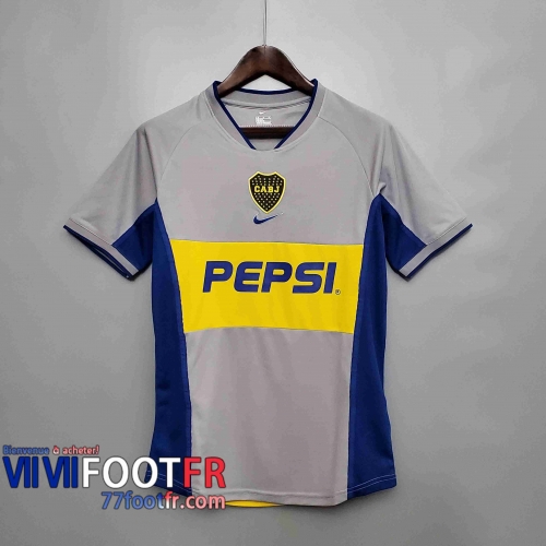 77footfr Retro Maillots foot Boca Juniors 2002 Exterieur