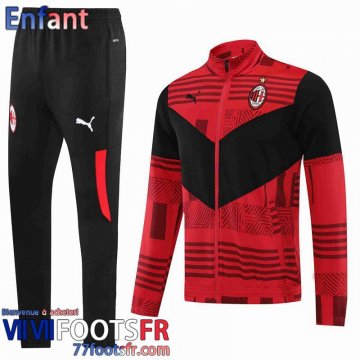 Veste Foot AC Milan rouge Enfant 2022 2023 TK241