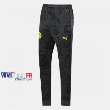 Promo: Nouveau Pantalon Entrainement Foot Borussia Dortmund Thailandais Noir Ondulation 2019/2020