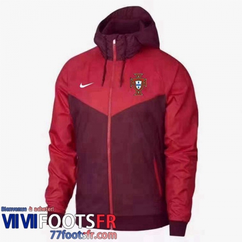 Coupe Vent - Sweat a Capuche Portugal rouge Homme 2022 2023 WK214