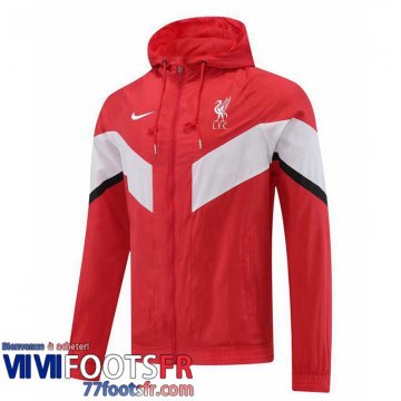Coupe Vent - Sweat a Capuche Liverpool rouge Homme 2022 2023 WK233