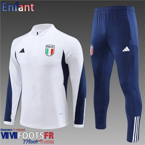 Survetement de Foot Italie Blanc Enfant 2023 2024 TK583