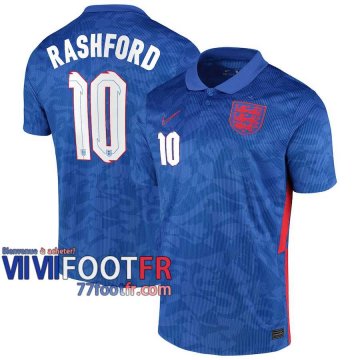 77footfr Angleterre Maillot de foot Rashford #10 Exterieur 20-21