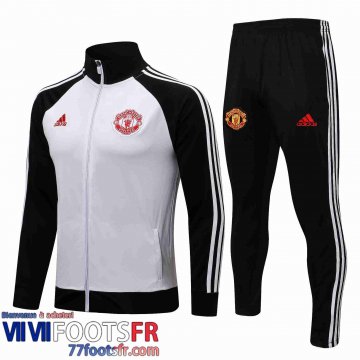 Veste Foot Manchester United blanc noir Homme 21 22 JK200