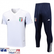 Polo foot Italie Blanc Homme 2023 2024 PL652
