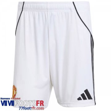 Short de Foot Manchester United Domicile Homme 25 26