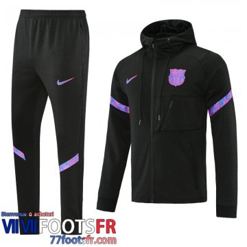 Veste Foot - Sweat A Capuche Barcelone noir Homme 21 22 JK260