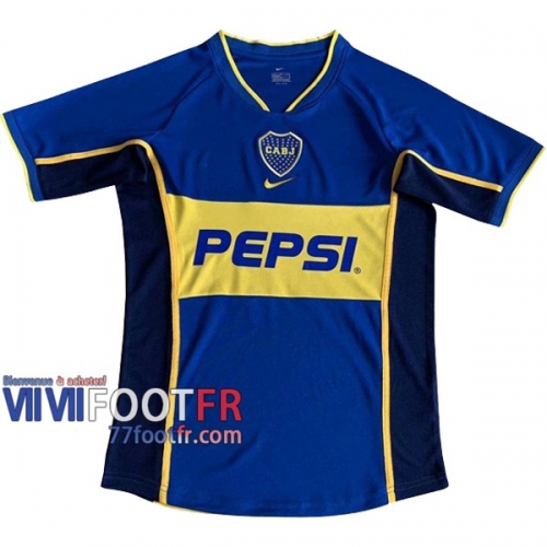 77footfr Retro Maillot de foot Boca Juniors Domicile 2002