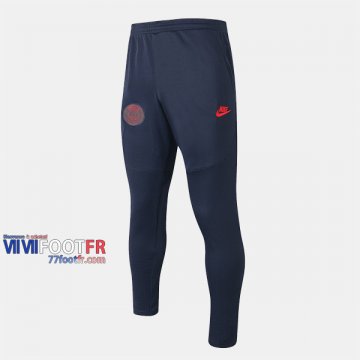 Promo: Nouveau Pantalon Entrainement Foot PSG Paris Saint Germain Retro Bleu Saphir Rouge 2019/2020