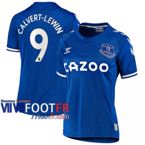 77footfr Everton Maillot de foot Calvert-Lewin #9 Domicile Femme 20-21