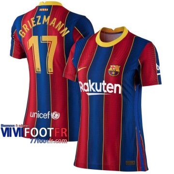 Maillot de foot Barcelone Antoine Griezmann #17 Domicile Femme 2020 2021