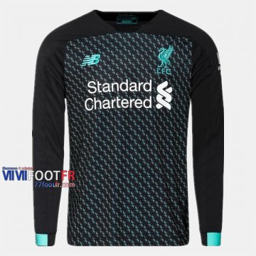 Nouveau Flocage Maillot Foot Liverpool FC Manche Longue Homme Third 2019-2020 Personnalisé :77Footfr