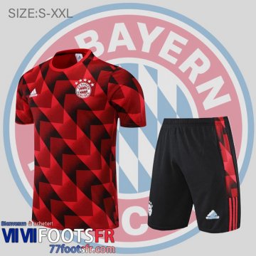 T-Shirt Bayern Munich rouge noir Homme 2022 2023 PL604
