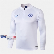 Nouveau Meilleur Prix Sweatshirt Foot FC Chelsea Blanc 2019-2020