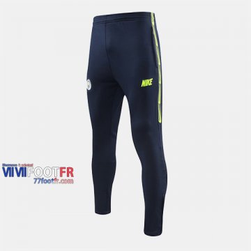 Promo: Nouveau Pantalon Entrainement Foot Manchester City Retro Bleu Foncee 2019/2020