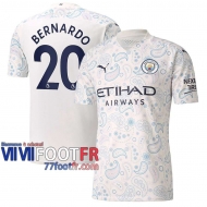 77footfr Manchester City Maillot de foot Bernardo #20 Third 20-21