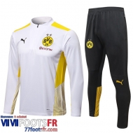 Survetement de Foot Dortmund blanche Homme 2021 2022 TG141