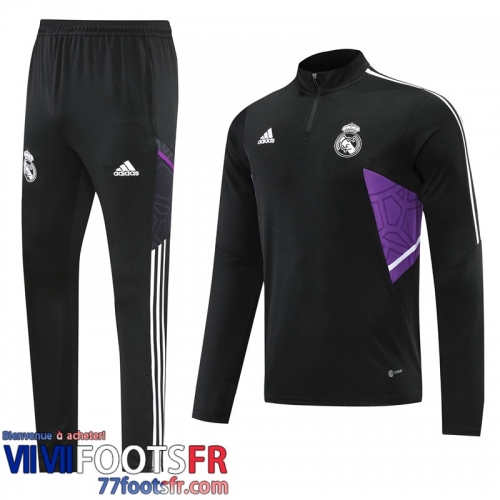 Survetement de Foot Real Madrid noir Homme 2022 2023 TG267