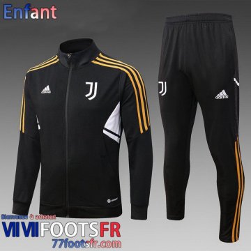Veste Foot Juventus noir Enfant 2022 2023 TK522