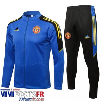 Veste Foot Manchester United bleu Homme 2021 2022 JK151