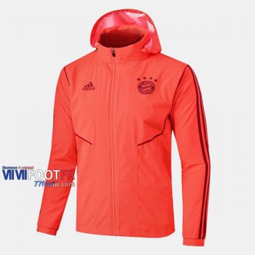 Boutique Veste Foot Coupe-Vent Bayern Munich Orange 2019/2020 Nouveau Promo