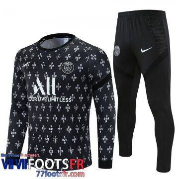 Survetement de Foot PSG noir Homme 21 22 TG187