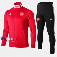 Aaa Qualité: Ensemble Veste Survetement Foot Arsenal FC Rouge Polyester 2019/2020 Nouveau