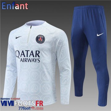 Survetement de Foot PSG Paris gris clair Enfant 2022 2023 TK363