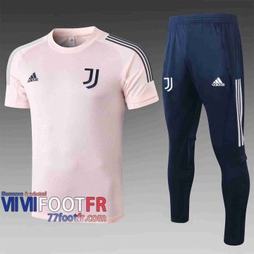 77footfr Survetement Foot T-shirt Juventus Rose 2020 2021 TT49